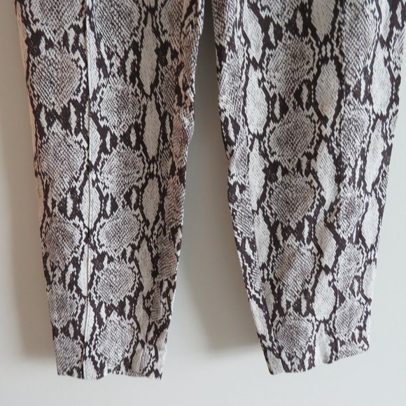 A.L.C. Elijah Python Snake Print Relaxed Fit Pull On Pants - Size 0 - Picture 9 of 14